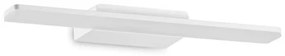 Απλίκα Φωτιστικό Τοίχου LED 12W Λευκό ΙΡ54 45cm Make-Up 287652 Ideal Lux 287652