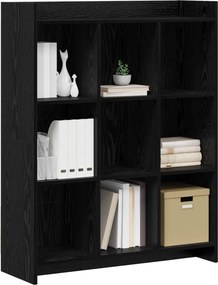vidaXL Βιβλιοθήκη Μαύρη Δρυς 87,5 x 30 x 111 εκ Επεξεργασμένο Ξύλο