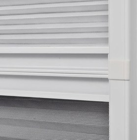 vidaXL Σήτα Παραθύρου Πλισέ με Σκίαστρο 80 x 100 εκ. Αλουμινίου