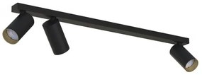 Σποτ Φωτιστικό Ράγας 3xGU10 10W IP20 Mono Nowodvorski-7767-Μαύρο-Χρυσό 7767