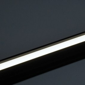 GloboStar OFFICE 61024-P Γραμμικό Κρεμαστό Φωτιστικό Linear LED 18W 2200lm 120° AC 220-240V Μ120 x Π2 x Υ4cm Φυσικό Λευκό 4500K - Μαύρο - 3 Years Warranty