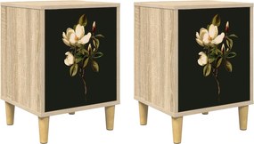 vidaXL Κομοδίνο BREMEN 2 τμχ. Sonoma Δρυς 36 x 33 x 50 εκ.
