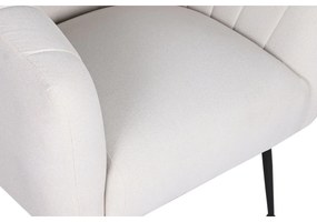 Πολυθρόνα DKD Home Decor Μαύρο Μπεζ Χρυσό Αφρός Ξύλο Μέταλλο 81 x 75 x 73 cm