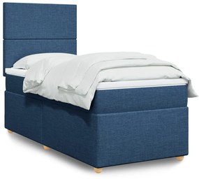 ΚΡΕΒΑΤΙ BOXSPRING ΜΕ ΣΤΡΩΜΑ ΜΠΛΕ 80X200 ΕΚ. ΥΦΑΣΜΑΤΙΝΟ 3291106