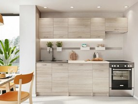 Σετ κουζίνας Trenton 105, 240x60cm, Πάγκος, Πλαστικοποιημένη μοριοσανίδα