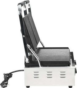 vidaXL Τοστιέρα Διπλή Ραβδωτή Panini 3600 W 57 x 30,5 x 20 εκ.