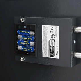 vidaXL Ψηφιακό Ασφαλές Σκούρο γκρι 30 x 10 x 36,5 εκ. Ατσάλι