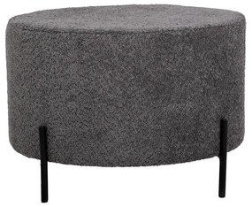Στρογγυλό Σκαμπό Kristal Fylliana Γκρί 60x40 εκ. 60x60x40 εκ.
