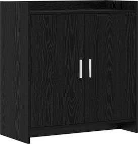 vidaXL Πλαϊνό γραφείο Μαύρη Δρυς 72 x 36 x 80 εκ. Επεξεργασμένο Ξύλο