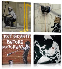 Πίνακας - Banksy - Street Art 90x90