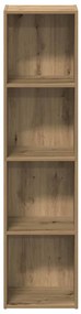 vidaXL Ντουλάπι βιβλίων Artisan Oak 36x30x143 cm Κατασκευασμένο ξύλο