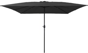 vidaXL Τετράγωνη Ομπρέλα Κήπου 295x245 εκ. Ανθρακί