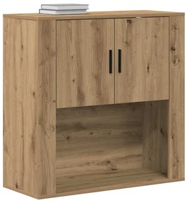 vidaXL Ντουλάπα Τοίχου με ράφι Επιτοίχιο artisan δρυς 80 x 33 x 80 εκ.