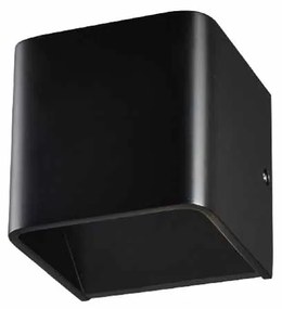 Απλίκα Τοίχου LED Aca Nephele L35037BK Black Matt