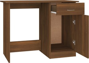 vidaXL Γραφείο Καφέ Δρυς 100x50x76 εκ. από Επεξεργασμένο Ξύλο