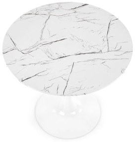 DENVER table, color: top - white marble, legs - white DIOMMI V-CH-DENVER-ST