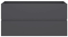 vidaXL Ντουλάπι Νιπτήρα Γκρι 90 x 38,5 x 45 εκ. από Μοριοσανίδα