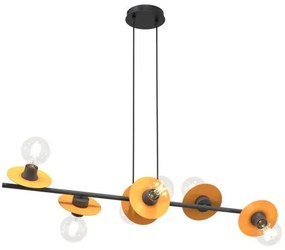 Κρεμαστό Φωτιστικό Οροφής 6xE27 100cm Token Emibig  1428/6 Πορτοκαλί