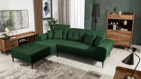 Γωνιακός καναπές Rapallo-Prasino-Αριστερή