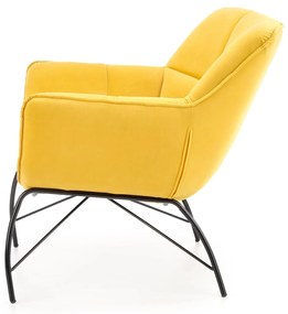 BELTON leisure chair color: yellow