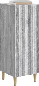 vidaXL Πλαϊνό γραφείο Γκρι Sonoma 33 x 34,5 x 90 εκ Επεξεργασμένο Ξύλο