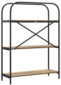 vidaXL Ράφι Βιβλίων artisan δρυς 80 x 30 x 109 εκ Επεξεργασμένο ξύλο