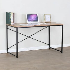 Γραφείο Bailon σε Oak με Mαύρο Mέταλλο 120x60x70 εκ. 120x60x70 εκ.