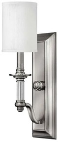 Απλίκα Φωτιστικό Τοίχου 1xE14 Νίκελ Sussex HK-SUSSEX1 Elstead Lighting-HK-SUSSEX1-Νίκελ Ματ HK-SUSSEX1