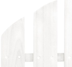 vidaXL Πολυθρόνα Κουνιστή Κήπου Λευκή Ξύλινη