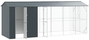 vidaXL Κλουβί Πουλιών Ανθρακί 645 x 208 x 247 εκ Γαλβανισμένος χάλυβας