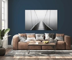 Πίνακας σε καμβά με Ασπρόμαυρη Γέφυρα KNV1661 30cm x 40cm