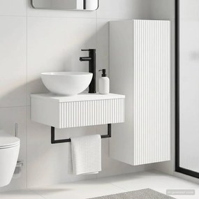vidaXL Σετ Επίπλων Μπάνιου 2 τμχ. Λευκό 33 x 34,5 x 100 εκ