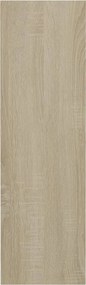 vidaXL Παπουτσοθήκη Τοίχου Sonoma Δρυς 80x18x60 εκ. Επεξ. Ξύλο
