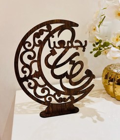 Intra απο ξύλο plywood 3mm-4mm πάχος - Ραμαζάνι Ξύλινη Ημισέληνος Διακόσμηση Δίασταση 30x30 cm Intraeaxys-yon080y7