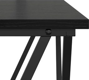 vidaXL Σετ βοηθητικά τραπεζάκια 2 pcs Μαύρη δρυς 50 x 50 x 40 cm