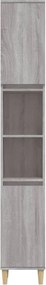 vidaXL Ντουλάπι Μπάνιου Γκρι Sonoma 30x30x190 εκ. Επεξεργασμένο Ξύλο