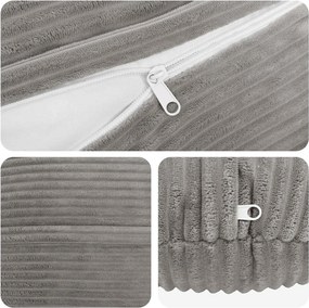 vidaXL Κάλυμμα Μαξιλαριού 2 pcs HEERLEN Ανοιχτό γκρι Ø 60 cm