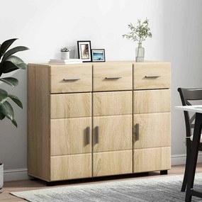 vidaXL Πλαϊνό γραφείο με ράφι FLORIN Δρύς Sonoma 88,5 x 30,5 x 73 εκ