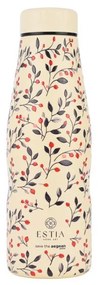 ESTIA ΘΕΡΜΟΣ TRAVEL FLASK SAVE THE AEGEAN 500ml BLOOM  BEIGE