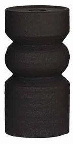 Κηροπήγιο Κεραμικό Μαύρο Art Et Lumiere Φ12x25εκ. 25025