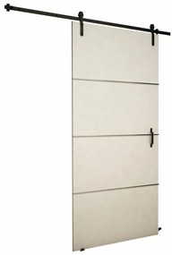 Συρόμενες πόρτες Dover 154, 35 kg, Άσπρο, Πλαστικοποιημένη μοριοσανίδα, Αλουμίνιο | Epipla1.gr