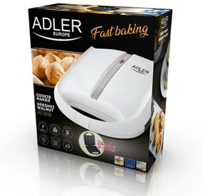 Συσκευή για γλυκά καρύδια Adler AD 3039, 1600W, 24 τεμ. γλυκές, αντικολλητικές πλάκες, 1600W, λευκό