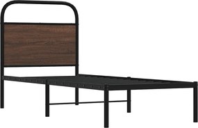 vidaXL Πλαίσιο Κρεβατιού Χωρ. Στρώμα Καφέ Δρυς 80x200εκ Επεξ. Ξύλο