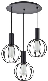 Φωτιστικό Οροφής Adept Tube 77-8537 37x37x300cm 3xE27 60W Black Homelighting