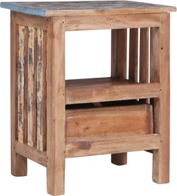 vidaXL Κομοδίνο 41 x 30 x 50 εκ. από Μασίφ Ξύλο Μαόνι