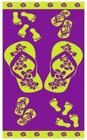Πετσέτα Θαλάσσης 35 Purple DimCol Θαλάσσης 90x170cm 100% Cotton