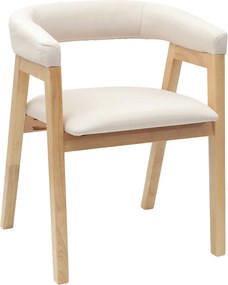 vidaXL Καρέκλες φαγητού 2 pcs Φυσικό 54 x 57 x 73 εκ
