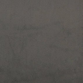 Πλαίσιο Κρεβατιού με Κεφαλάρι Σκούρο Γκρι 80x200 εκ. Βελούδινο - Γκρι