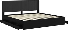 vidaXL Καλάθι με αποθήκη και κεφαλάρι Μαύρο 200 x 200 cm