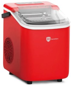 HomeVero HV-IM1224R Παγομηχανή Ημερήσια Παραγωγή 10kg Κόκκινη